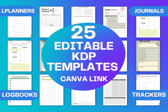 25 Editable KDP Templates: Your Canva Link to Publishing