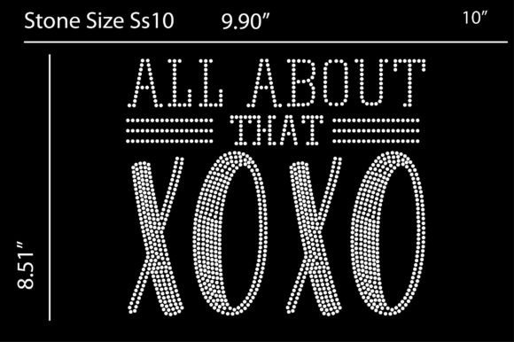 All About the XOXO: Valentine Rhinestone Design Templates