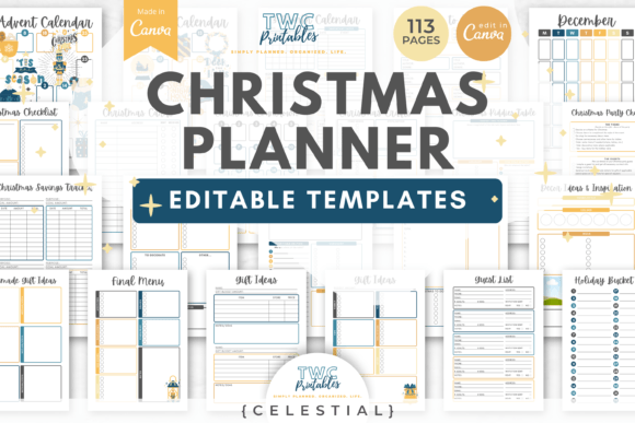Christmas Planner Canva Templates /CELES: A Design Deep Dive