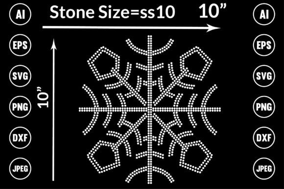 Crystal Clear Creativity: Using Snowflakes Rhinestone Templates Design