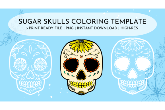Embrace the Season: Creative Uses for Sugar Skulls Coloring Templates