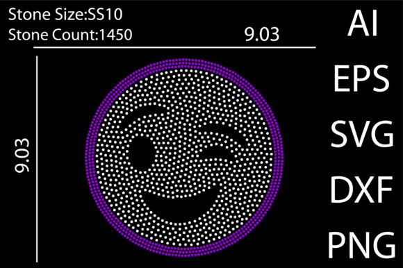 Emoji Rhinestone Templates Design: Bling for Your Brand