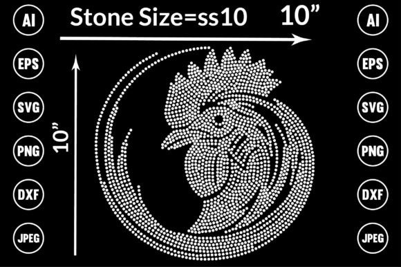 Hen Rhinestone Templates Design: A Sparkle of Creativity