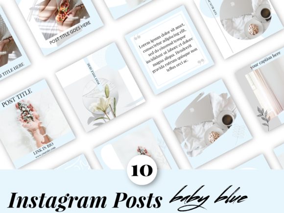 Instagram Post Templates Baby Blue: Elevate Your Feed