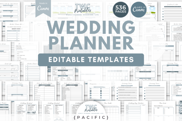 Master Your Wedding Timeline with 536 Canva Templates