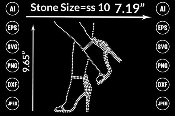 Sparkle Your Strides: Heel Rhinestone Templates Design Guide