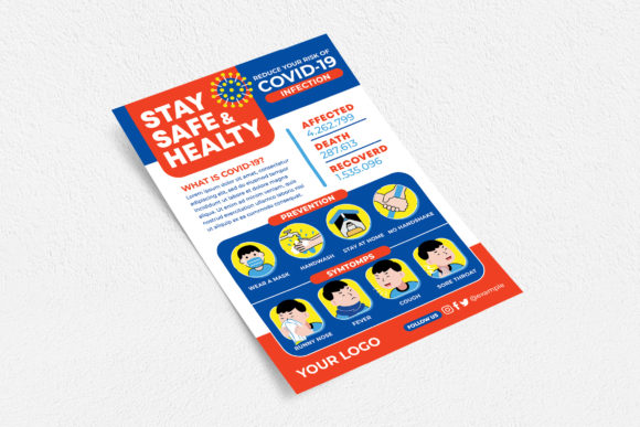 Stay Safe & Health Flyer Print Templates for Your Business