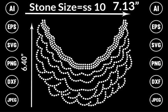 Stunning Necklace Rhinestone Templates for DIY & Design