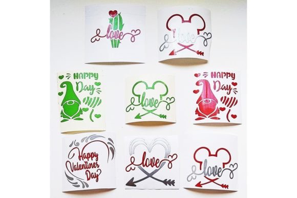 SVG Templates VALENTINE'S DAY: Romantic Stickers & More