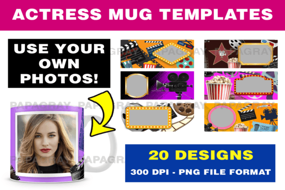 Transform Your Creations with Actress Photo Mug Templates