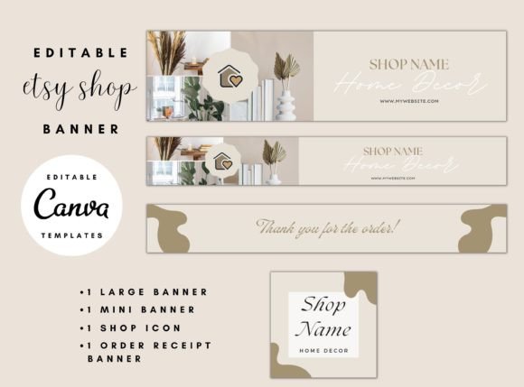 Transform Your Etsy Shop with Home Decor Banner Templates