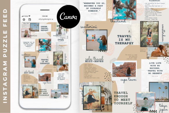 Unlock a Cohesive Feed: Canva Instagram Puzzle Feed Templates
